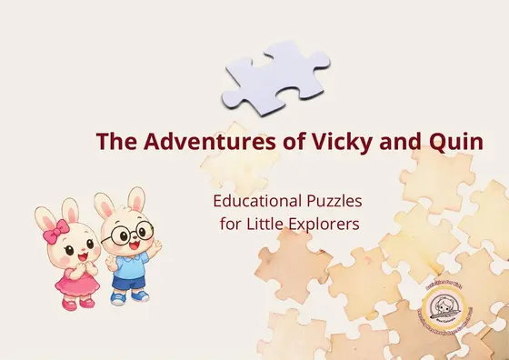 Puzzle Book: The Adventures of Vicky and Quin